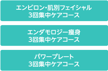 エンビロン・肌別フェイシャル3回集中ケアコース